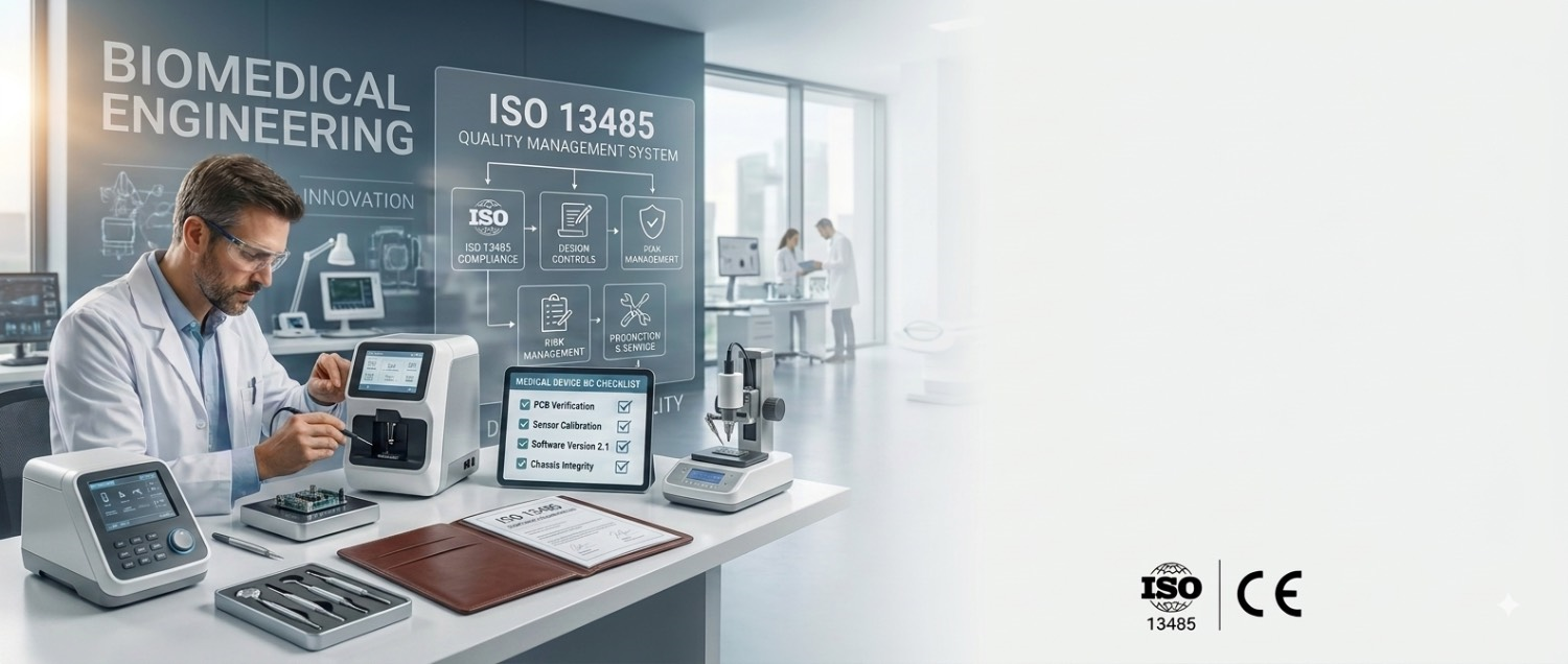 ISO 13485 - BIOMEDICAL ENGINEERING - استاندارد ISO 13485 - مردی نشسته